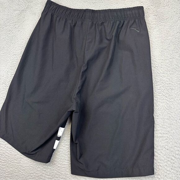 Anta Basketball Shorts Mens XL Black White Spellout Swag Elastic Waist Sports - Picture 6 of 15